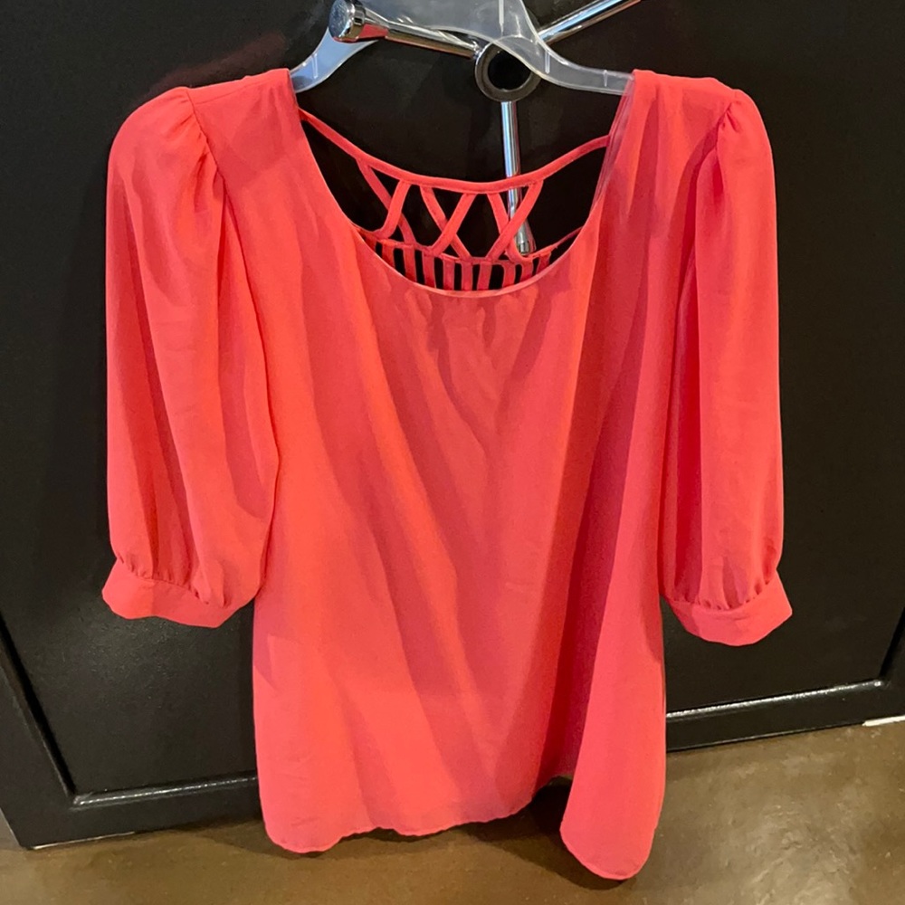 Size Lg. Coral dress. Barely worn